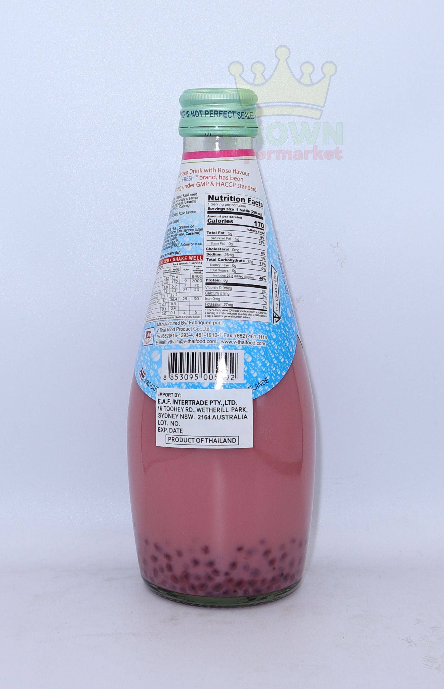 The most stylish and affordable V Fresh Basil Seed Drink with Rose